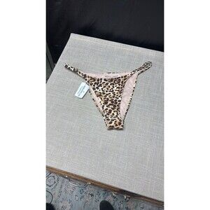 Betty Jade Leopard Print Swim Bikini Bottoms